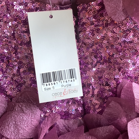 Purple Petal Dress - Picture 4 of 4